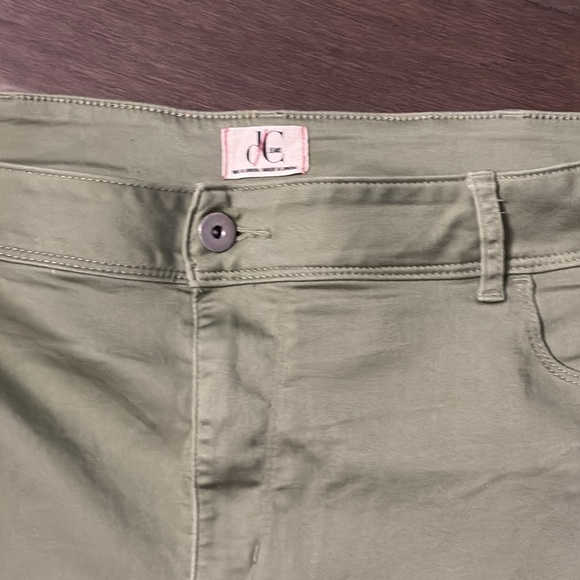 D/C Jeans women’s, olive green, denim, size 24, pockets, - Picture 5 of 11